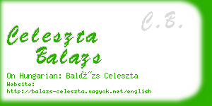 celeszta balazs business card